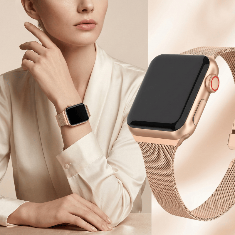 Mesh Coil Strip - Bracelet Milanese Loop pour Apple Watch