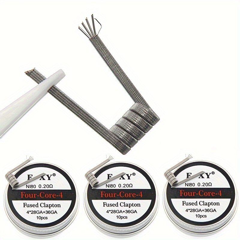 Coil Building Kit - Bobines Clapton fondues en Nichrome, Double/Tri/quatre